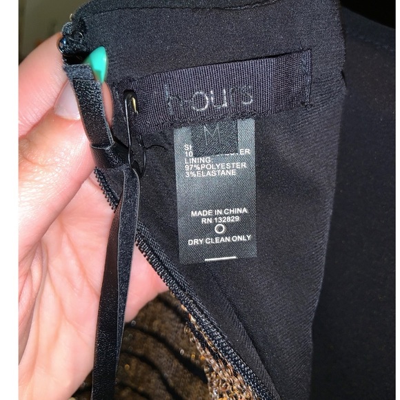 H:ours Gemma Mini Skirt in Gold NWT - Picture 12 of 12